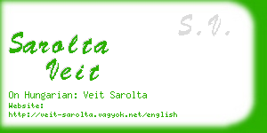 sarolta veit business card